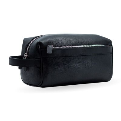 Toiletry bag leather | Raise black