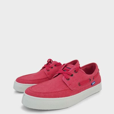 Red Recycled Canvas Sneakers