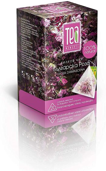 Infusion Rosa Damascena en sachet de thé aux pétales de rose 30g