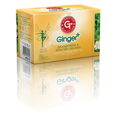 Ginger Root Tea with Jasmine & Green Tea Bagged 30g