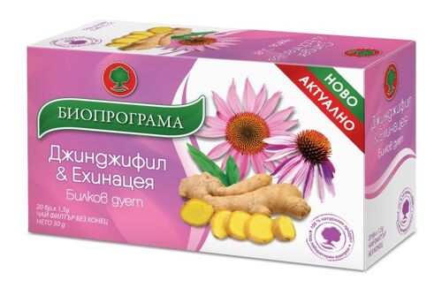 Echinacea Ginger Tea Bags 30g