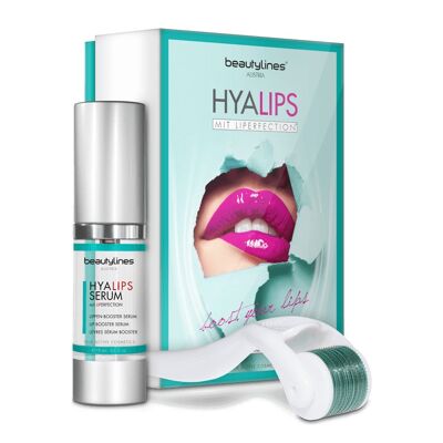 Beautylines HyaLips Box Set da 2 pezzi incluso rullo agugliatore