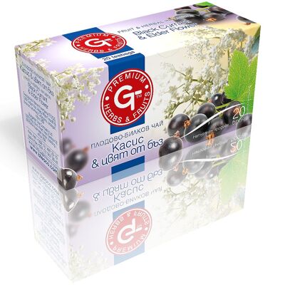 Elderberry Black Currant Tea 20 Bags | GT Series 30g