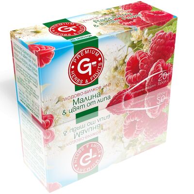 Linden Raspberry Tea Bags 20 | GT Series 30g