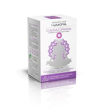 Thé Chakra Couronne 30g | Thé de yoga équilibre Sahasrara | 20 sacs biodégradables 1