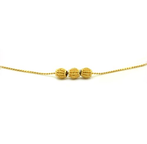 Collier perles diamantées | collier or | bijou or | or gold filled 14k