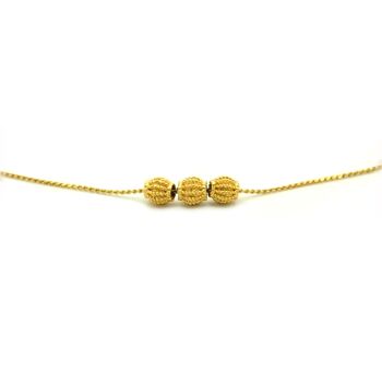 Collier perles diamantées | collier or | bijou or | or gold filled 14k 1