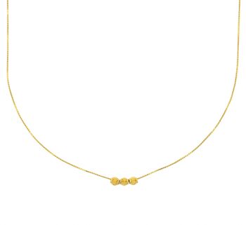 Collier perles diamantées | collier or | bijou or | or gold filled 14k 2
