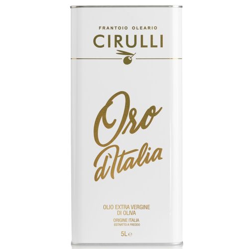 Lattina (5 Litri) EVO - Cirulli Olio Extravergine di Oliva Italiano Estratto a Freddo,