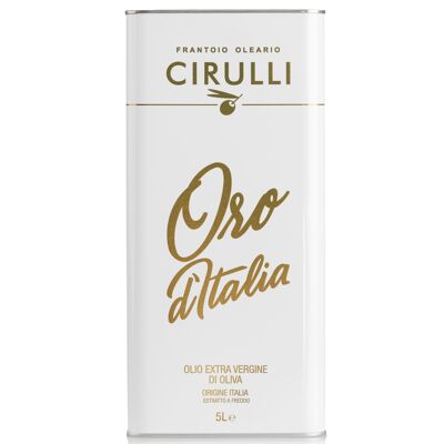 Bidon (5 litres) EVO - Huile d'olive extra vierge italienne extraite à froid Cirulli,