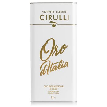 Boîte (3 litres) EVO - Huile d'olive extra vierge italienne extraite à froid Cirulli, 1
