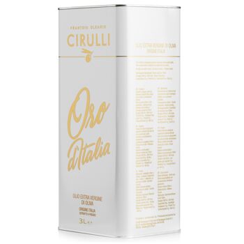Boîte (3 litres) EVO - Huile d'olive extra vierge italienne extraite à froid Cirulli, 2