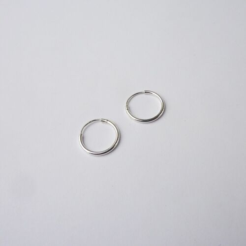 Mini Hoop Earrings Sterling Silver- silver mini huggie hoops