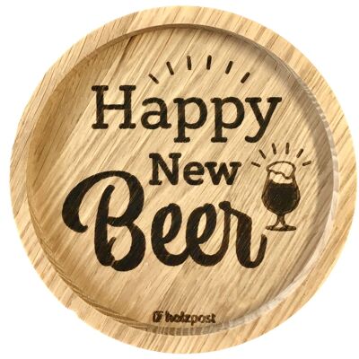 Coaster "Happy New Beer"