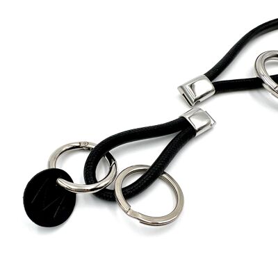 Bracelet Clé 3.1 - Noir - Argent
