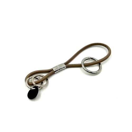 Key Bracelet 3.1 - Taupe - Silber