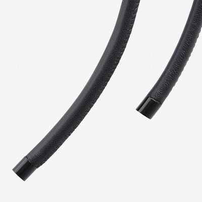Leather cord  0.6 - Schwarz - Schwarz