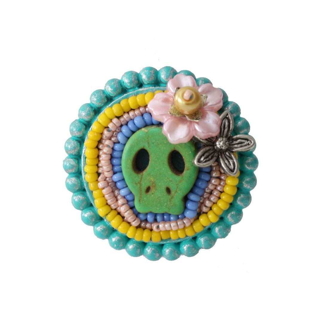 Buy wholesale Flower Skull Green