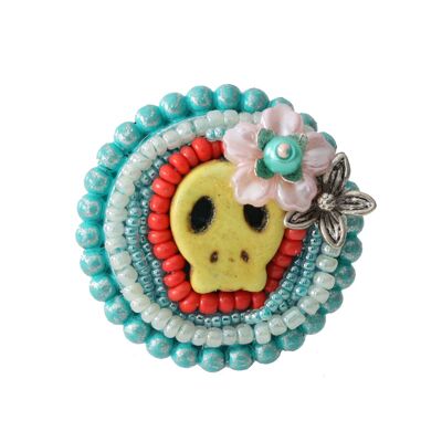 Flower Skull Yellow