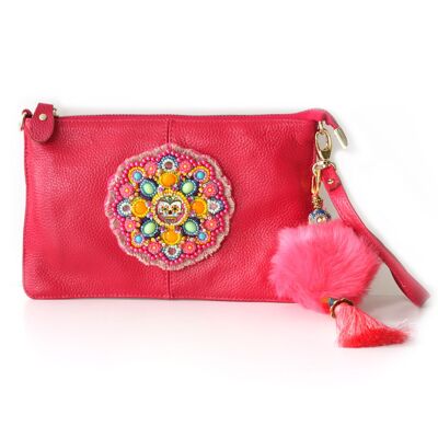 Yebisah Fuchsia Clutch