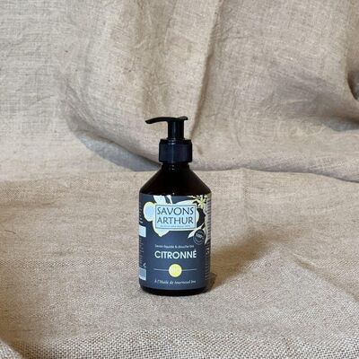 Organic Lemon Liquid & Shower Soap • 300mL bottles (dosing pump)