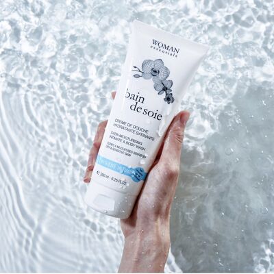 BAIN DE SOIE Crème de Douche Hydratante Satinante 2en1 Intime et corps.