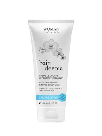 BAIN DE SOIE Crème de Douche Hydratante Satinante 2en1 Intime et corps. 3