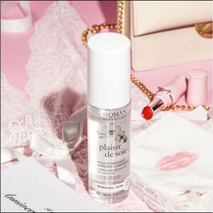 PLAISIR DE SOIE - Huile de massage satinante lubrifiante intime 110ml. Idéal en cadeau Saint-Valentin.