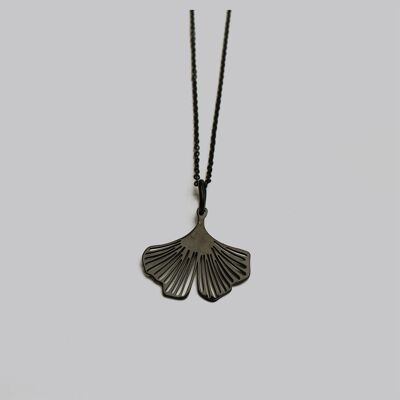 Halskette GINKGO medium - Schwarz