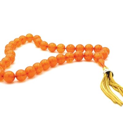 Perles de prière de méditation en résines d'ambre / SKU100