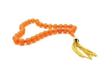 Perles de prière de méditation en résines d'ambre / SKU100 1