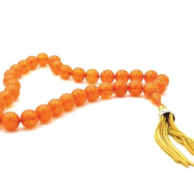 Perles de prière de méditation en résines d'ambre / SKU100