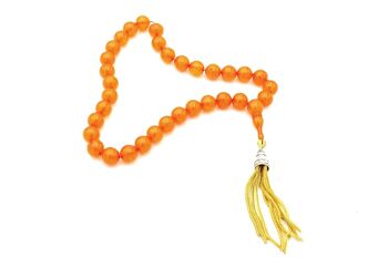 Perles de prière de méditation en résines d'ambre / SKU100 2