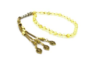 Perles islamiques de prière de pierres précieuses d'ambre de la Baltique / SKU173 1