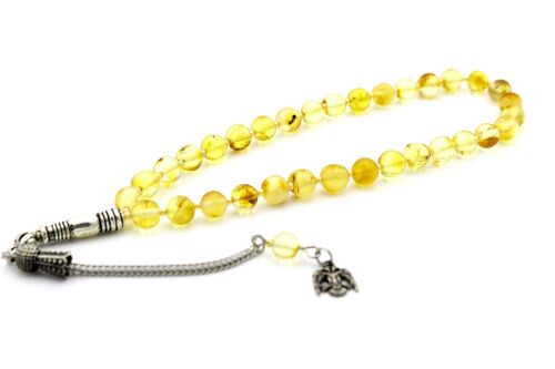 Baltic Amber Gemstone Meditation Beads - Tasbih UK 30 / SKU174