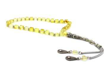 Perles islamiques de prière en ambre de la Baltique sur mesure - Tasbih / SKU180 1