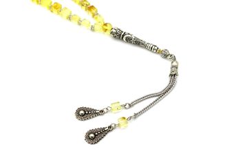 Perles islamiques de prière en ambre de la Baltique sur mesure - Tasbih / SKU180 2