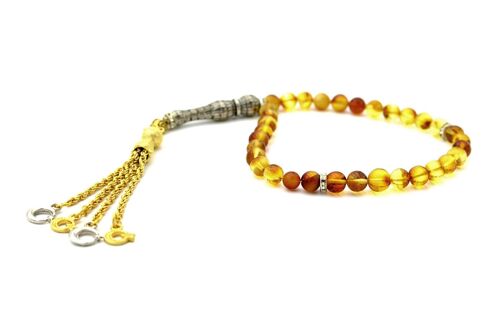 Baltic Amber Prayer Islamic Beads - Tesbih / SKU182