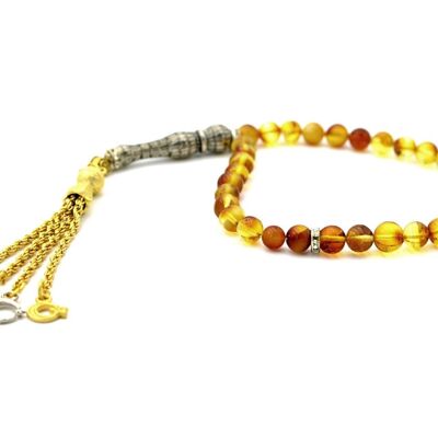 Perle islamiche di preghiera in ambra baltica - Tesbih / SKU182