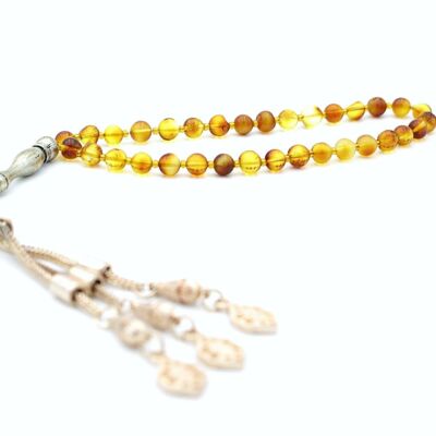 Perles de prière en ambre de la Baltique - Tasbih / SKU186