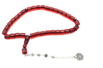 Perles de prière Faturan rouge cerise, Tasbih / SKU189 2