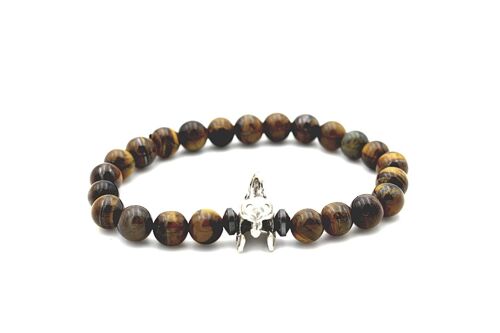 Polished Tiger Eye Gemstone Bracelet by LRV UK 645 / SKU195