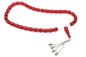 Perles de prière Faturan rouge doux, Tasbih - UK 70 / SKU207 3