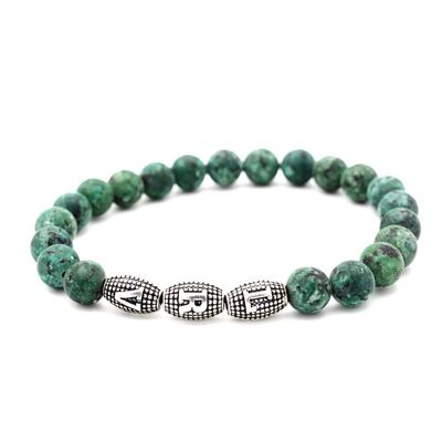 Pulsera de gemas serpentinas de LRV UK - 247R / SKU235