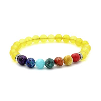 Bracelet multi-pierres précieuses de jaspe par LRV - UK 249E / SKU242