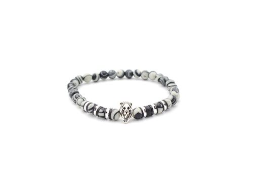 Zebra Jasper Gemstone Bracelet / SKU244