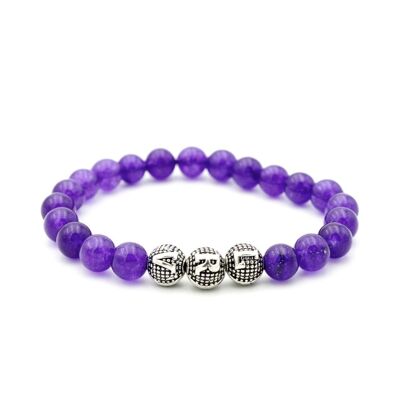 Amethyst-Edelstein-Armband / SKU249