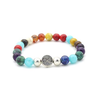 Colourful Mix Gemstone Bracelet by LRV - UK 91 / SKU262