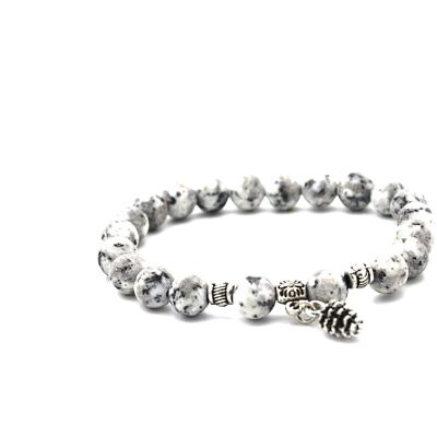 Howlite Gemstone Bracelet by LRV - UK 243 / SKU274