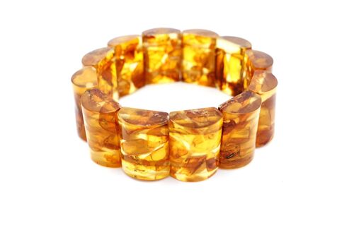 Large Natural Baltic Amber Bracelet by LRV 260 / SKU282